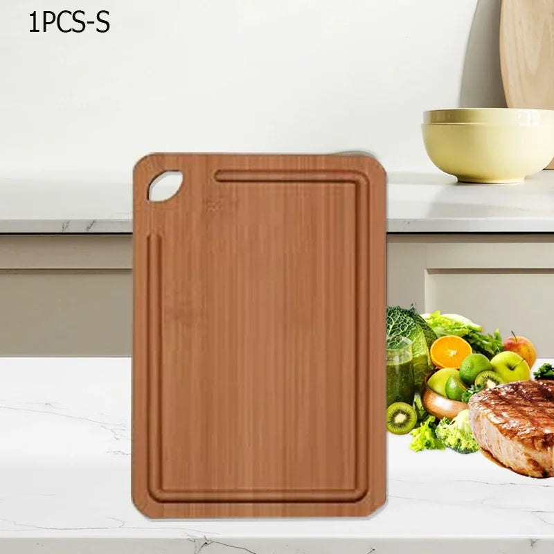 1~3Pcs Bamboo Cutting Board Set for Cut Meat Vegetable Fruits Thick Bamboo Cutting Board Multipurpose Kitchen Chopping Boards