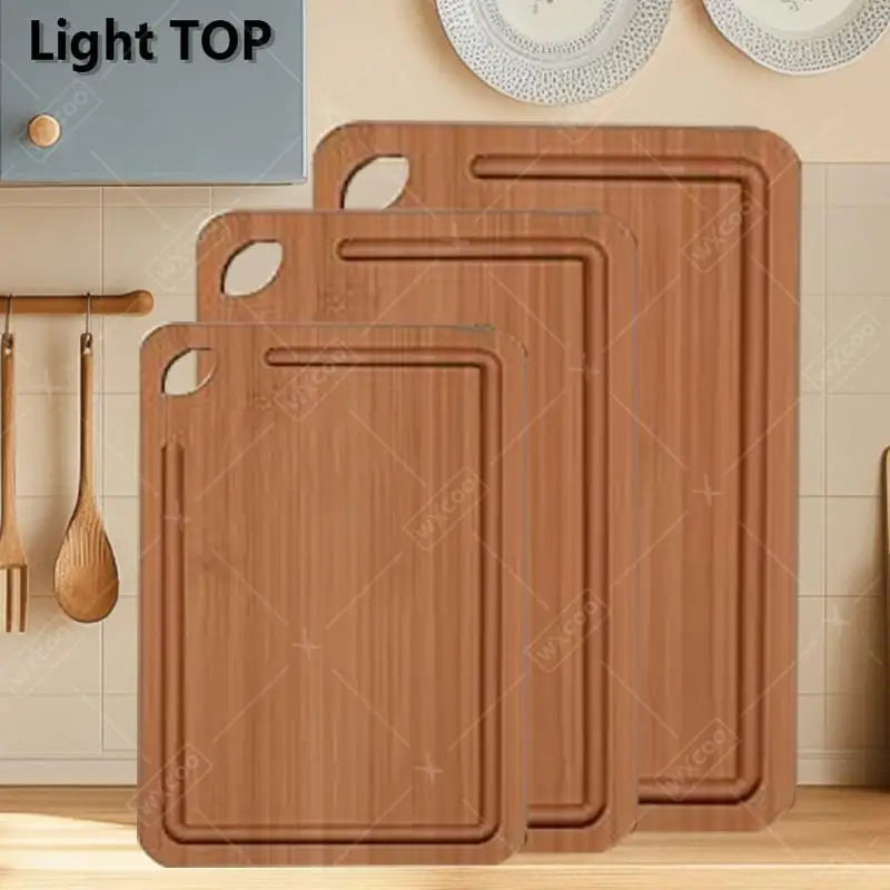 1~3Pcs Bamboo Cutting Board Set for Cut Meat Vegetable Fruits Thick Bamboo Cutting Board Multipurpose Kitchen Chopping Boards